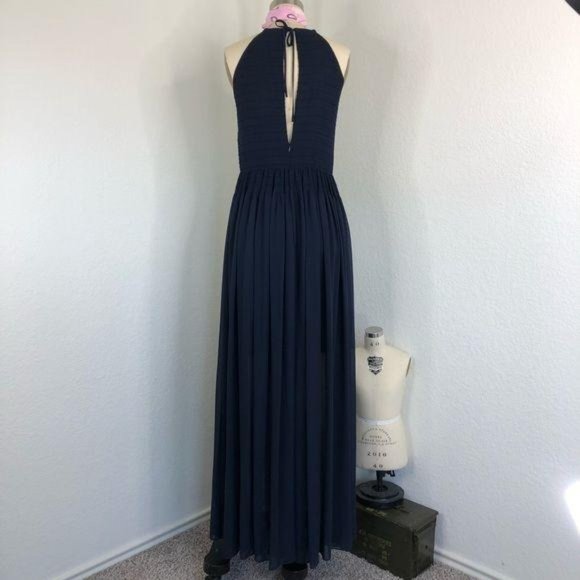 FCUK Spell On You Halter Maxi Dress Smocked Floor - Picture 6 of 9